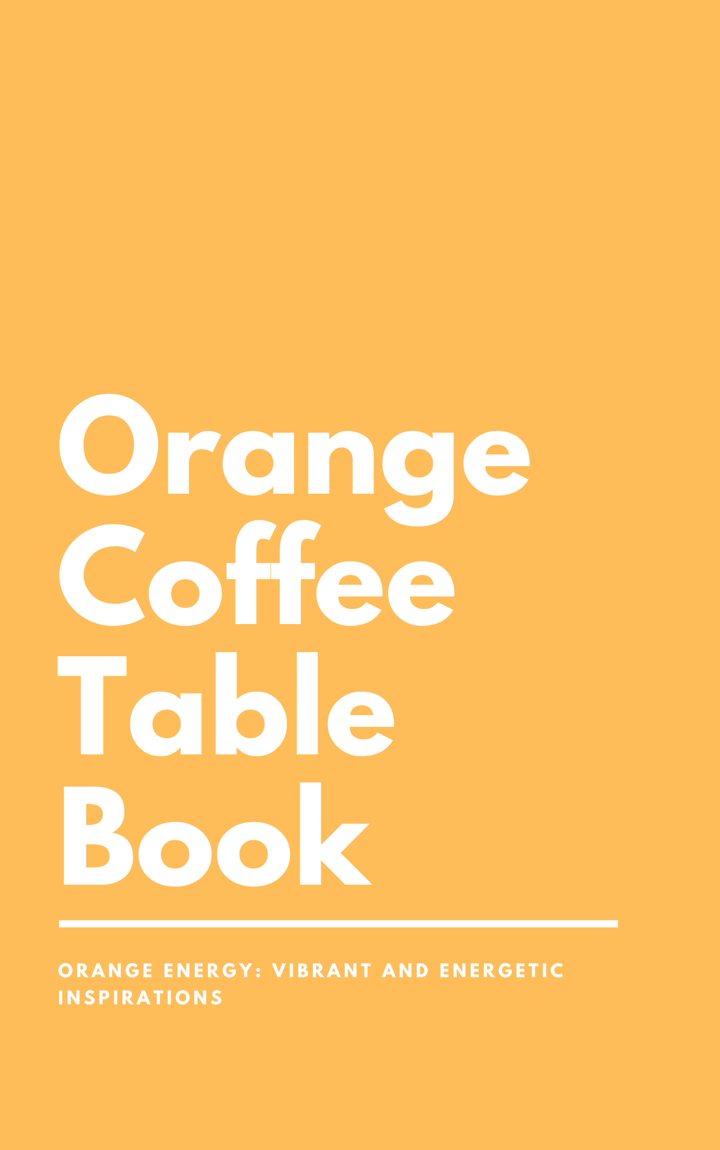 Orange Coffee Table Book Cover